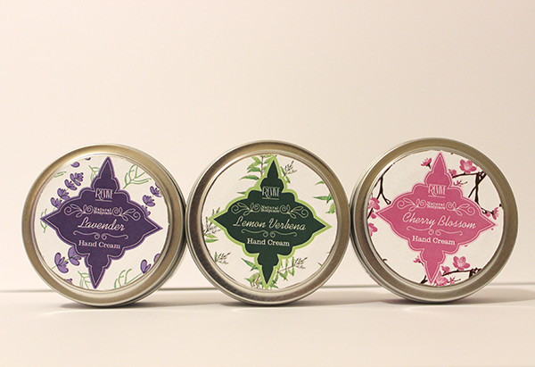 Front label design for natural skincare using Adobe &copy; Illustrator